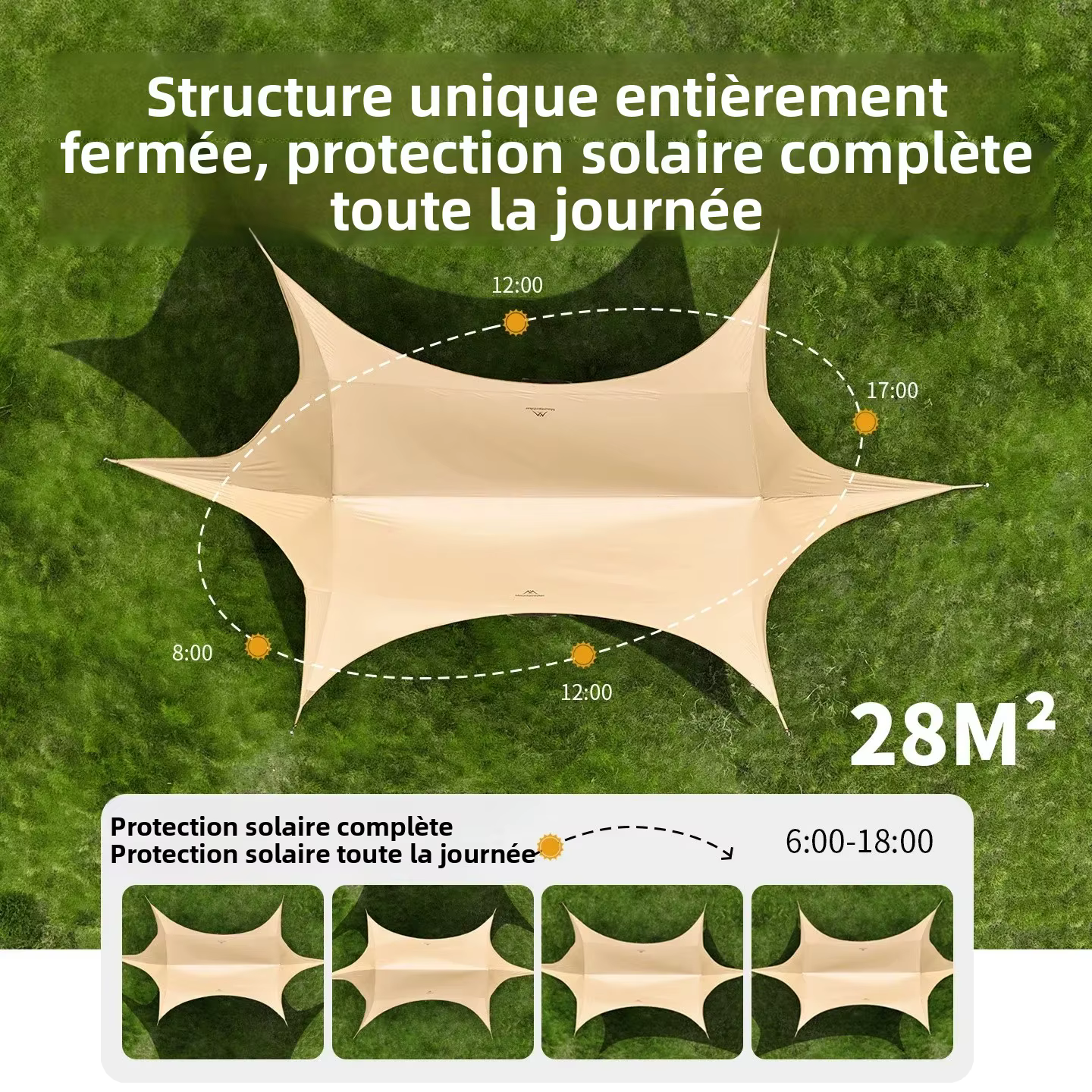 Mountainhiker Tente Parasol Extérieure Améliorée