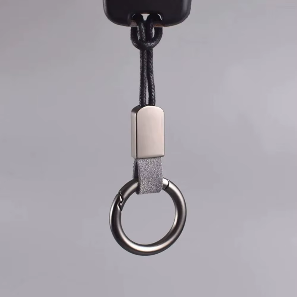 Porte-clés en cuir pour voiture, ceinture, mousqueton, porte-clés, lanière, accessoires automobiles
