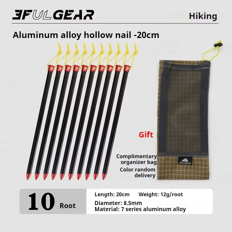 Piquets de tente de randonnée en Fiber de carbone 3F UL GEAR