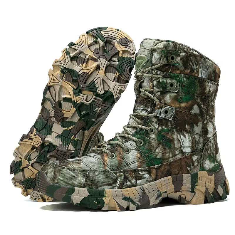 2024 hommes bottes chaussures tactiques haut randonnée Durable anti-dérapant en plein air escalade Trekking chaussure