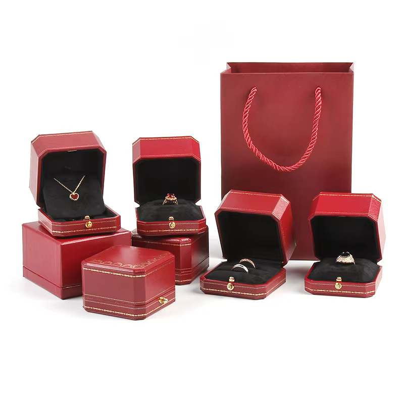 Sac de montre rouge de voyage de luxe