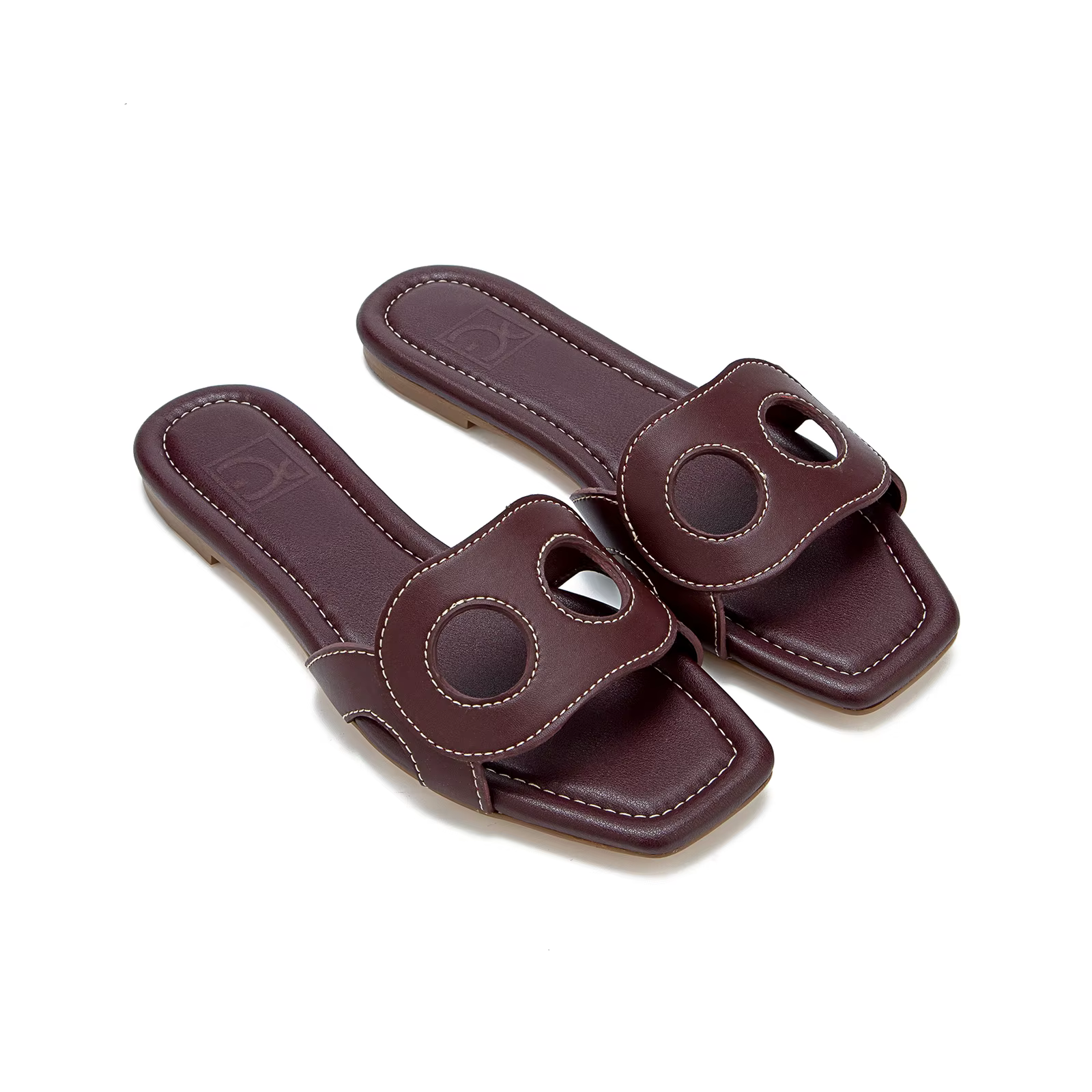 PG PATSY GARIS – Nouvelles pantoufles plates multifonctionnelles pour femmes, style extérieur, couleur unie, design tendance