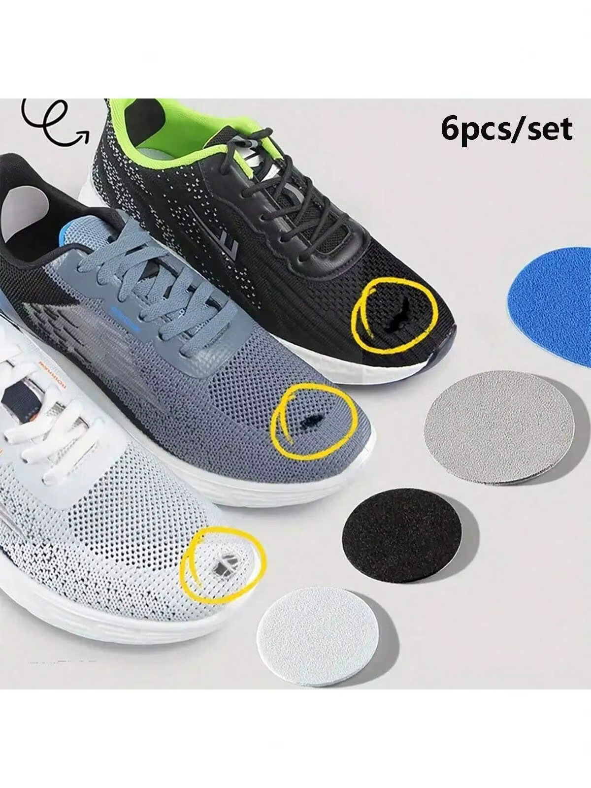 Patchs adhésifs de réparation de chaussures de sport