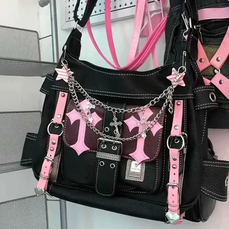 Nouveaux sacs à bandoulière Y2K pour femmes 2026 hiver automne populaire sac à bandoulière mode haute capacité sac en polyuréthane Sbuculture Bolsas Coумка