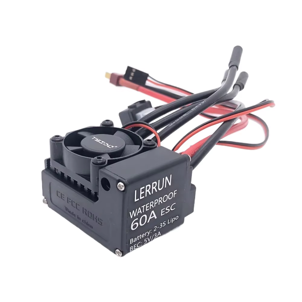 YSIDO LERRUN-Contrôleur de vitesse étanche ESC pour voiture RC, moteur sans balais, 35A, 45A, 60A, 80A, 120A, 150A, 1/8, 1/10, 1/12, 1/14, 1/16