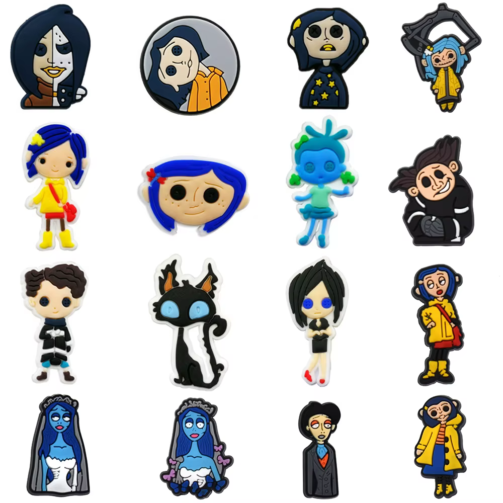 Coraline & the Secret Door – breloques de chaussures d'halloween