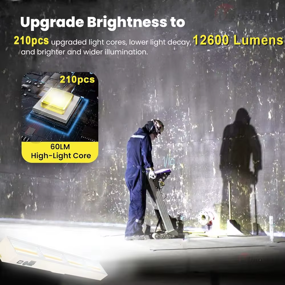 Barre lumineuse LED magnétique rechargeable par USB pour le camping
