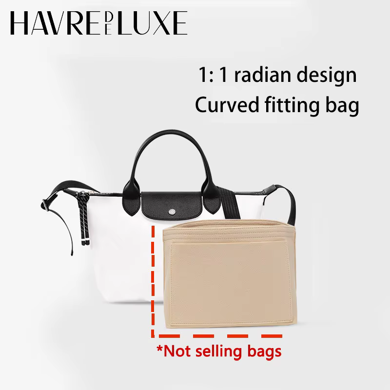Organisateur de sac en feutre pour sac à main Longchamp Energy Mini S L, insert de rangement tridimensionnel pour sac, accessoire de rangement soigné