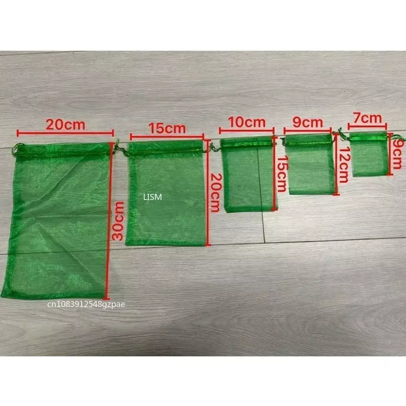 1-100pcs Fruit Protection Bags Breathable Organza
