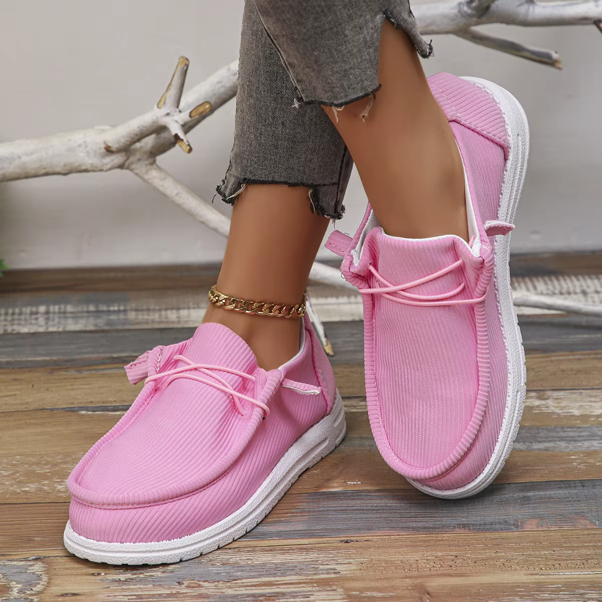 Chaussures en toile femmes été espadrilles décontractées femmes respirant tissu mocassins plate-forme chaussures femme chaussures De créateur Zapatos De Mujer