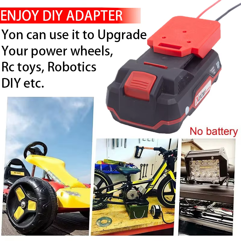 Adaptateur de bricolage pour Lidl Parkside X20V, adaptateur de batterie Li-Ion, connecteur de performance 14awg, adaptateur de bricolage pour Machines Foy, voitures