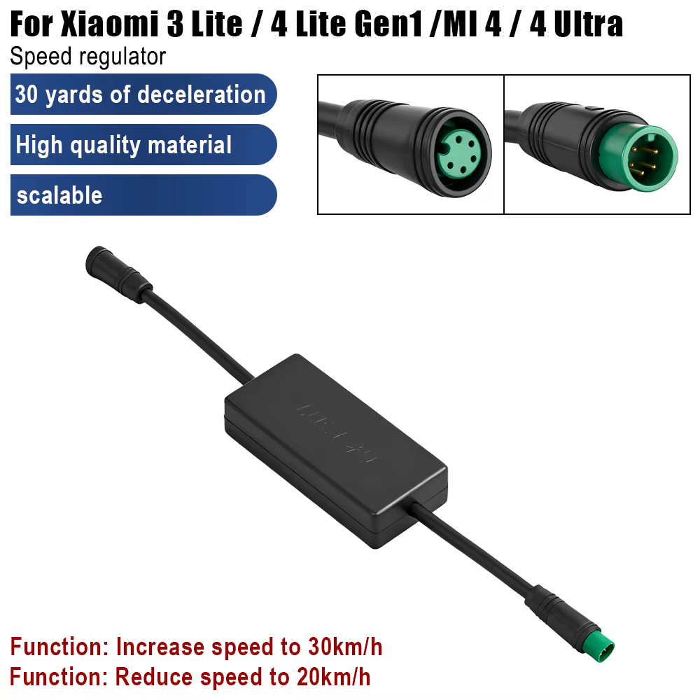 Contrôleur de vitesse pour trottinette électrique Xiaomi 3Lite 4Lite Gen1 Mi4 4 Ultra, accélération jusqu'à 30 km/h et décélération jusqu'à 20 km/h