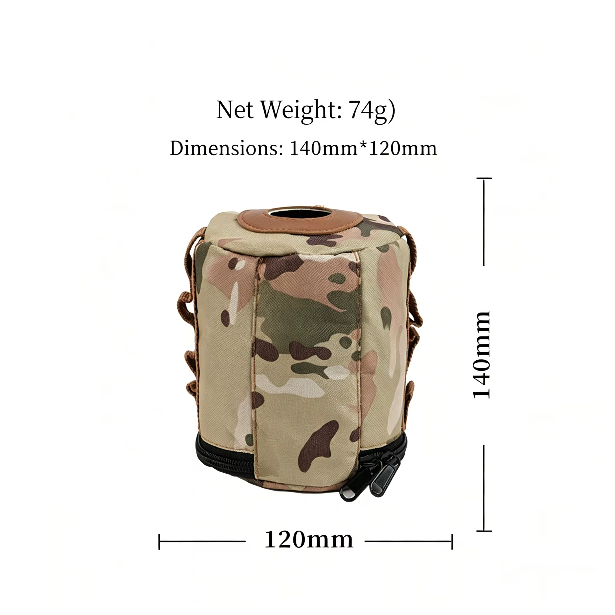 Sac de rangement pour cartouche de gaz de camping PACOONE, équipement de cuisine pour pique-nique en plein air, housse de protection antichoc pour réchaud de camping