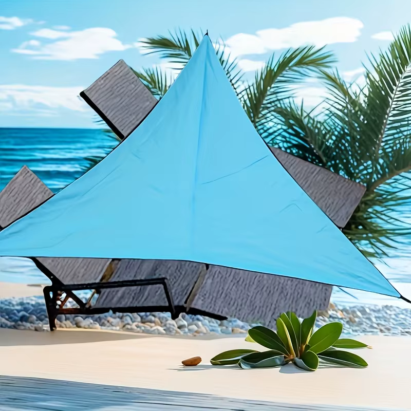 3x3x3M pliant imperméable Triangle pare-soleil voile auvent pour activités de plein air arrière-cour