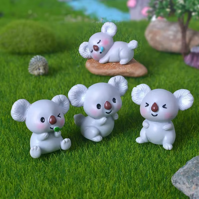 Figurines de Koala de dessin animé mignon