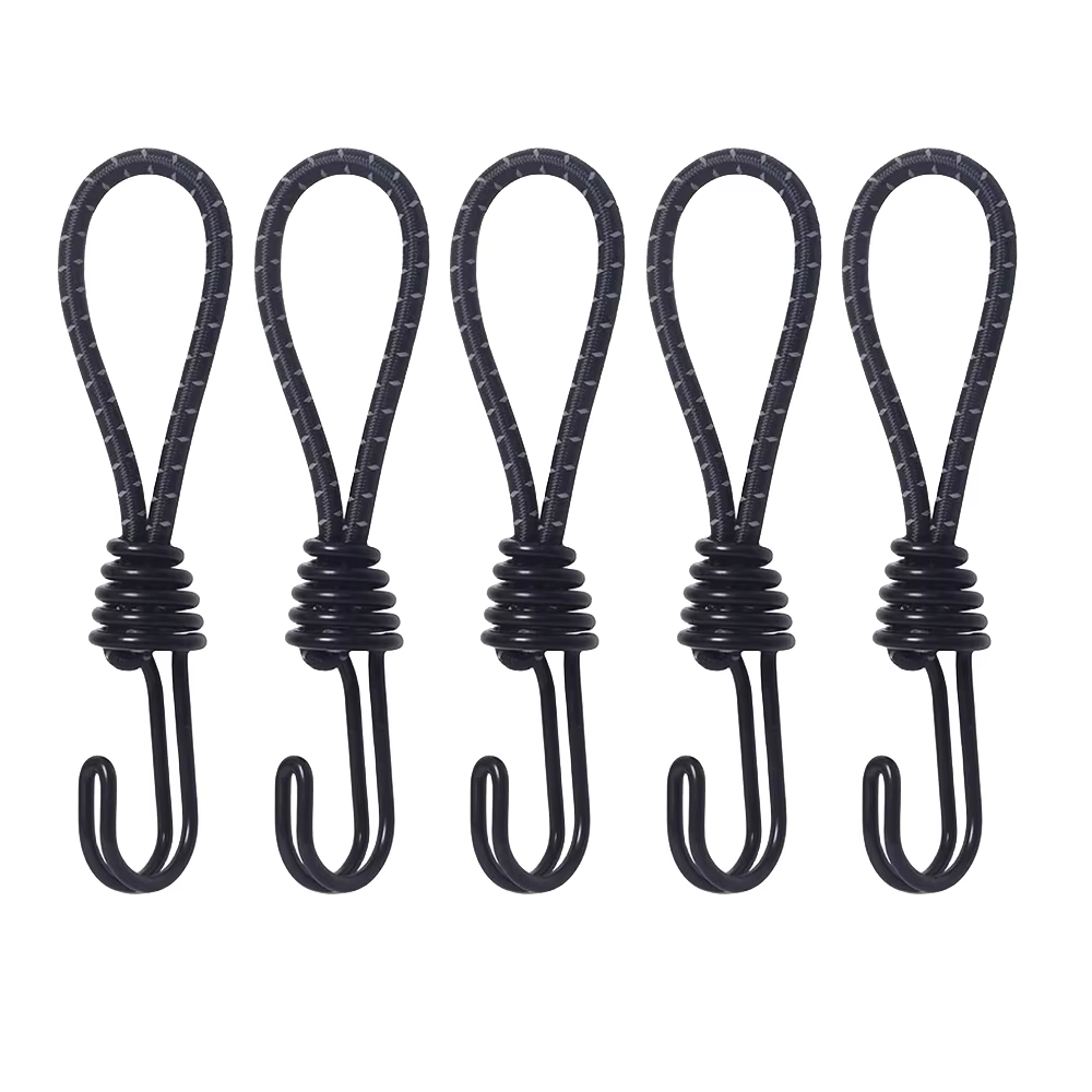 5/10 pièces tente corde élastique cordon crochet polyvalent Camping en plein air auvent bâche tente fixation cordon chaîne mousqueton crochets accessoires