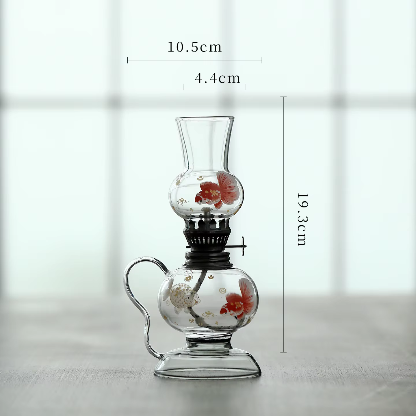 Lampe à huile élégante en verre Borosilicate, ambiance Vintage, esthétique, beurre d'ouragan, éclairage pour la décoration de la maison