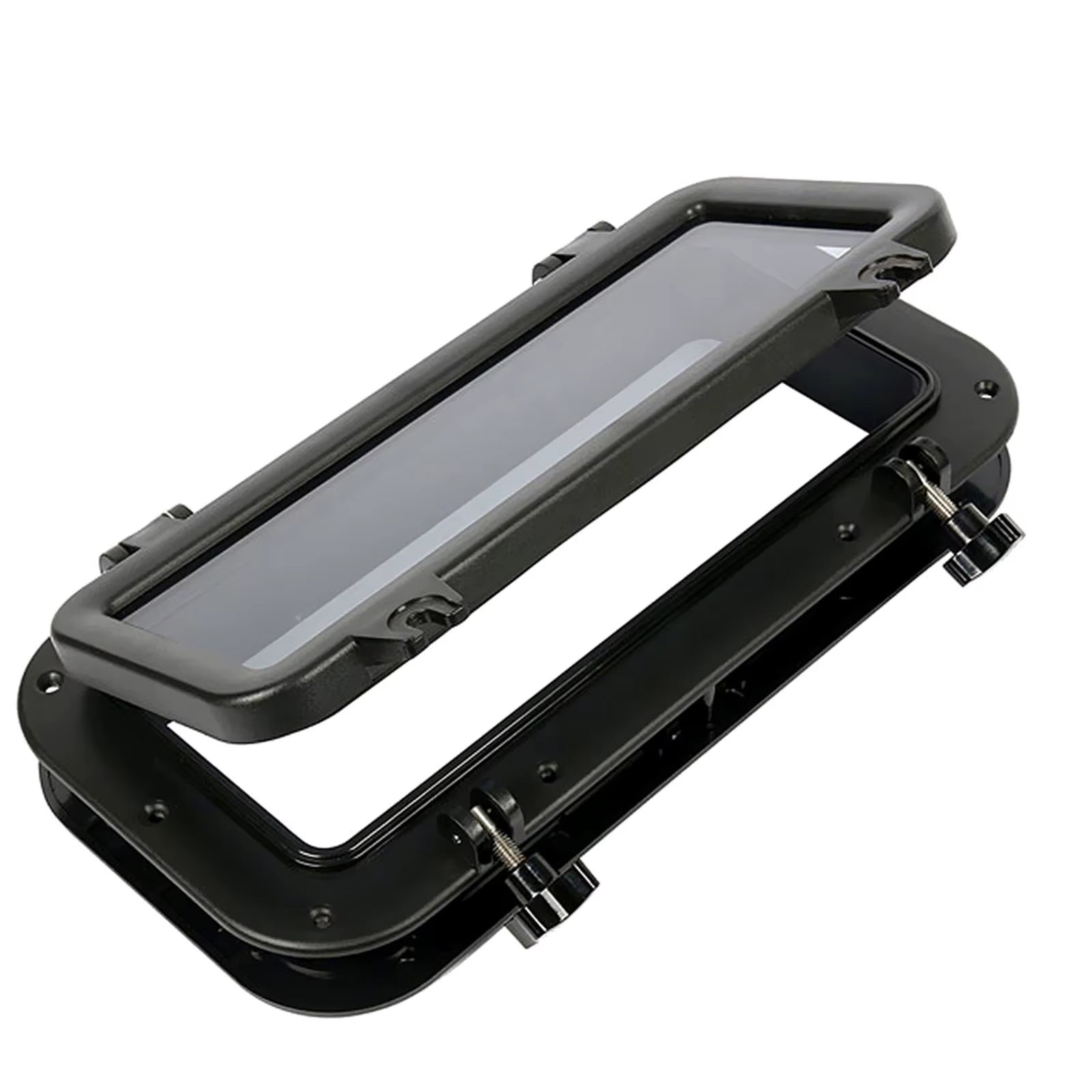 Fenêtre de port de bateau en plastique ABS 400x200mm avec verre trempé, anti-corrosion, accessoires marins pour équipement de bateau de pêche en mer