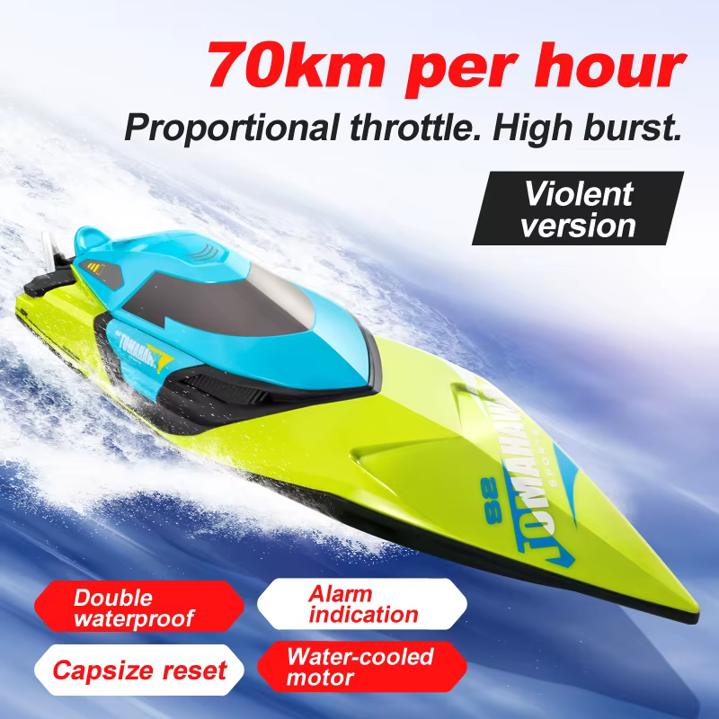 S2 RC hors-bord bateau 50 KM/H haute puissance télécommande professionnelle haute vitesse course hors-bord enfants cadeaux jouets pour garçons
