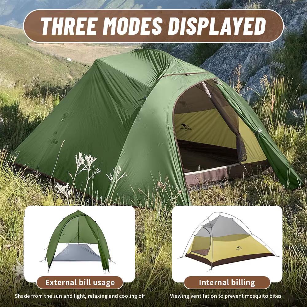 Naturehike Cloud Up 1 2 3 personnes tente de Camping ultralégère étanche tentes de Trekking randonnée sac à dos abri