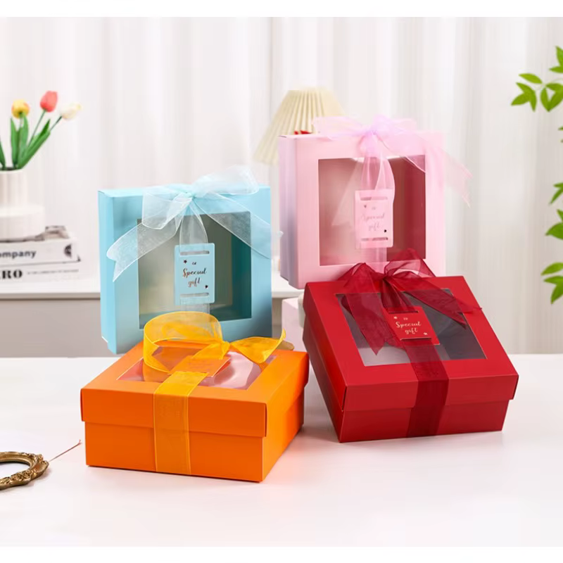 Coffret cadeau avec fenêtre