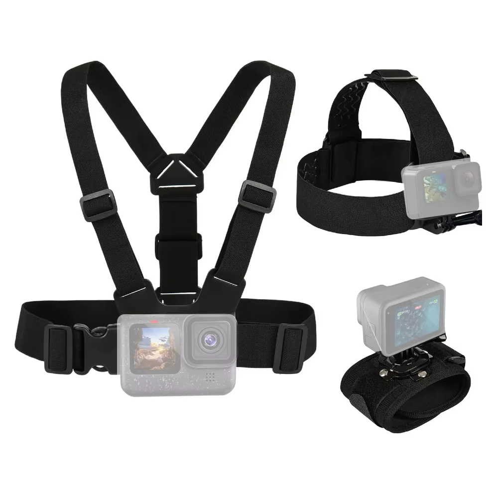 Ensemble d'accessoires pour GoPro Hero 13 12 11 10 9 noir