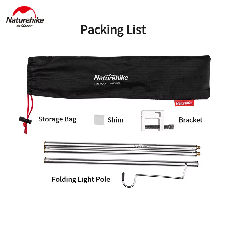 Natureifa-Perche de lampe pliante portable