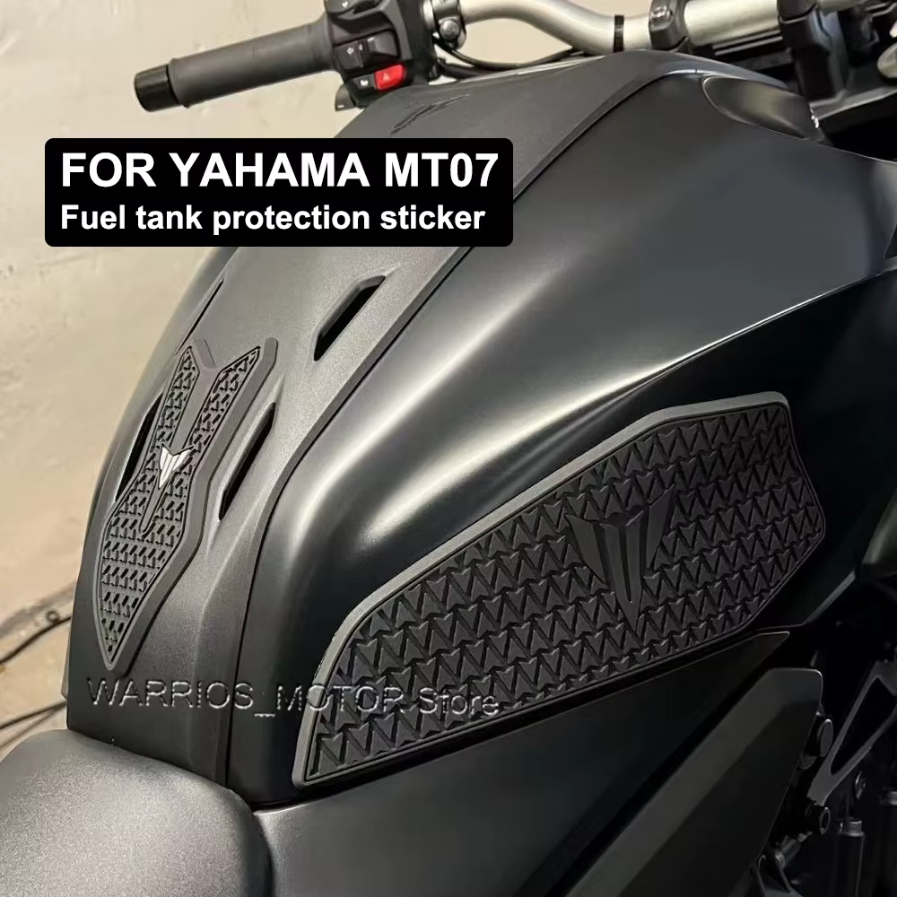 Mt 07 MT07 pour Yamaha MT 07 2025 accessoires de moto tampons de réservoir en caoutchouc autocollants Kits décalcomanies accessoires de moto