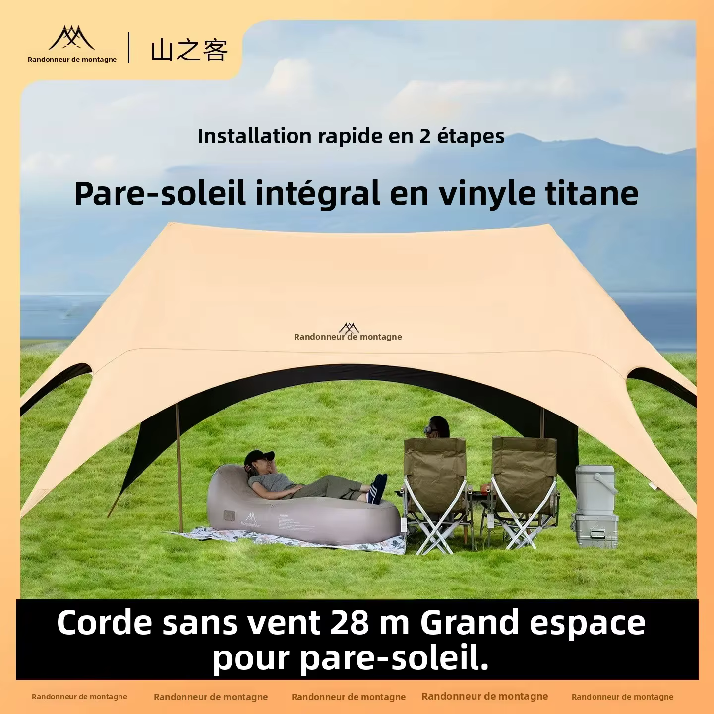 Mountainhiker Tente Parasol Extérieure Améliorée