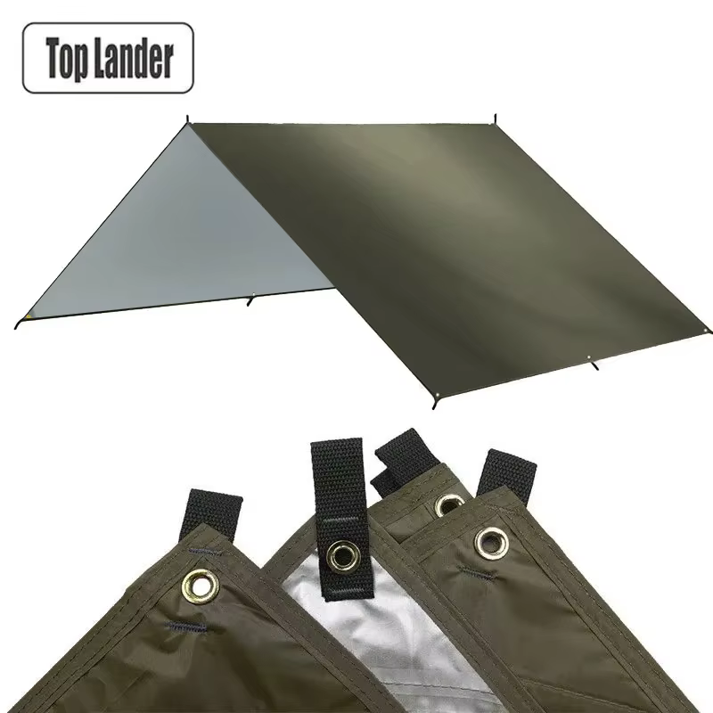 4x4m Auvent Imperméable de Jardin Ultraléger pour Camping en Plein Air