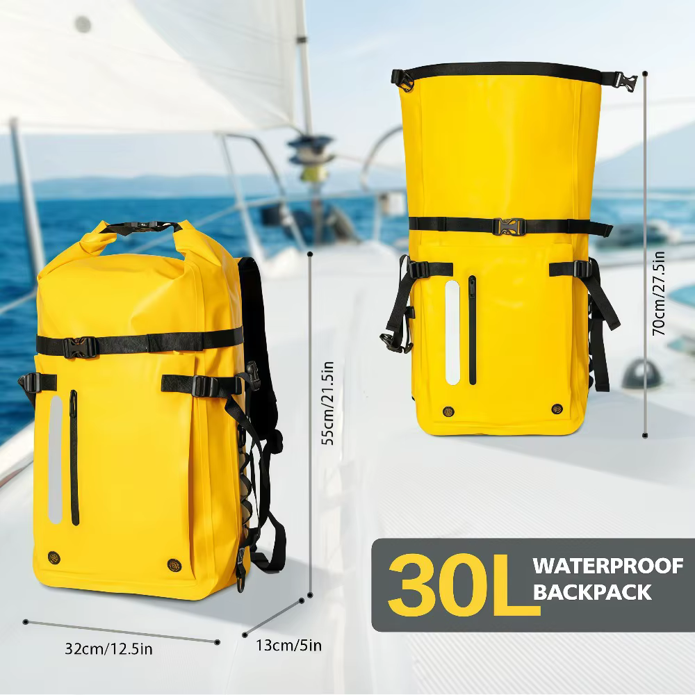 Sac à dos étanche 30L, sac de randonnée robuste