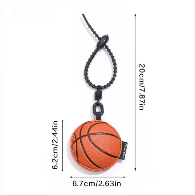 Porte-clés de Football en cuir, pendentif de Baseball, basket-ball, volley-ball, accessoires de sac pour dames, pendentif de clé de voiture
