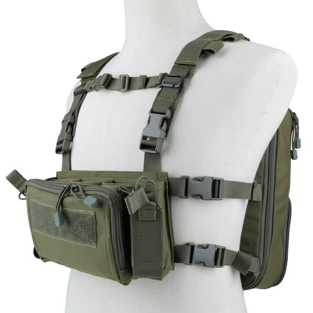 Sac d'alpinisme en plein air de l'armée unisexe Flatpack D3 Plus sac à dos d'hydratation plate-forme de poitrine gilet fusil AK M4 cintre utilitaire pochette ventrale