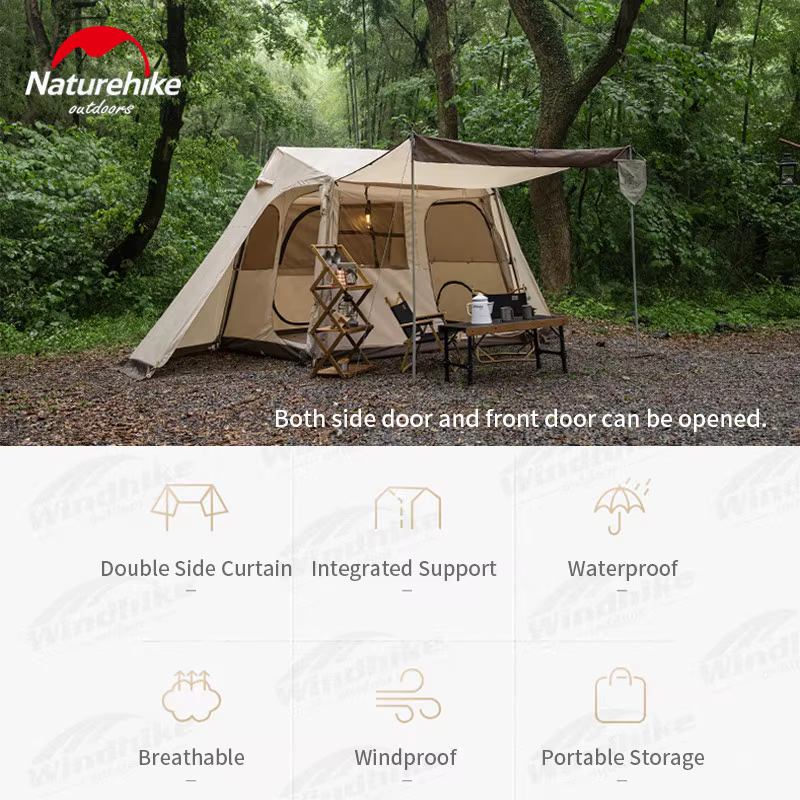 Tente Naturehike Village 5.0 Ridge avec jupe de protection contre la neige