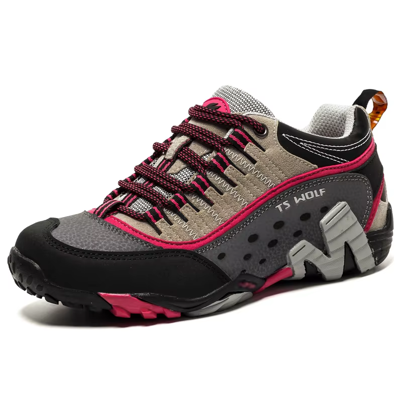 Chaussures de randonnée en cuir pour hommes, baskets antidérapantes résistantes à l'usure, chaussures de montagne d'escalade pour Couple, chaussures de Trekking respirantes