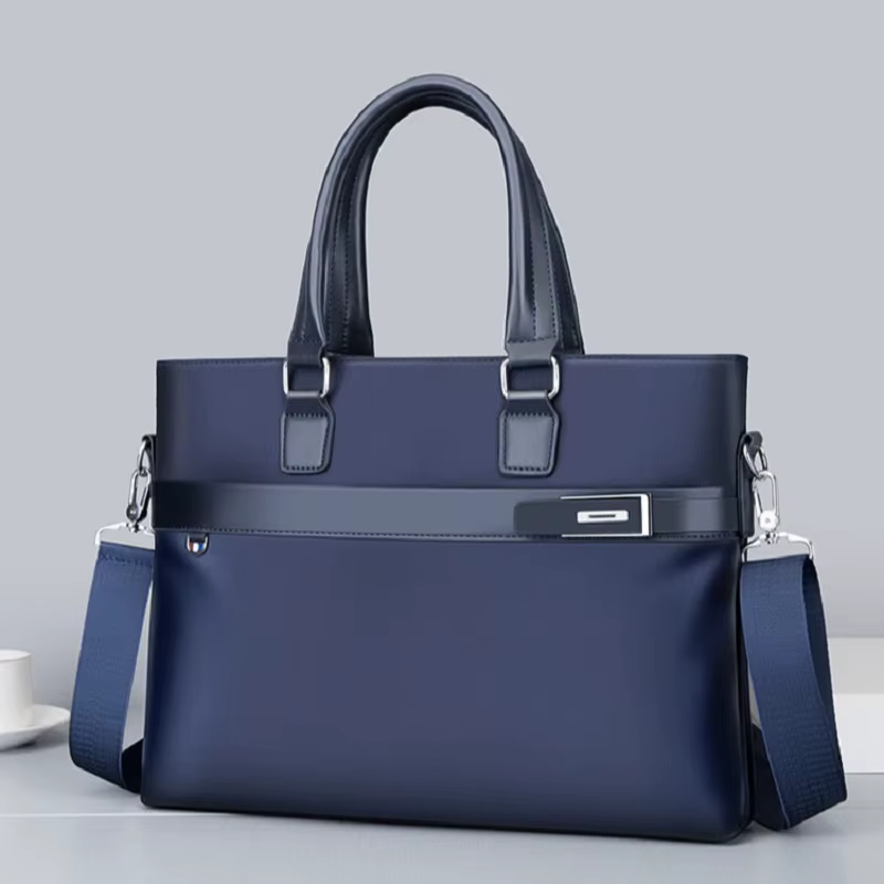 Porte-documents Design de luxe pour hommes d'affaires, sac à main en tissu Oxford pour ordinateur portable de 14 pouces, grande capacité, sac à bandoulière décontracté