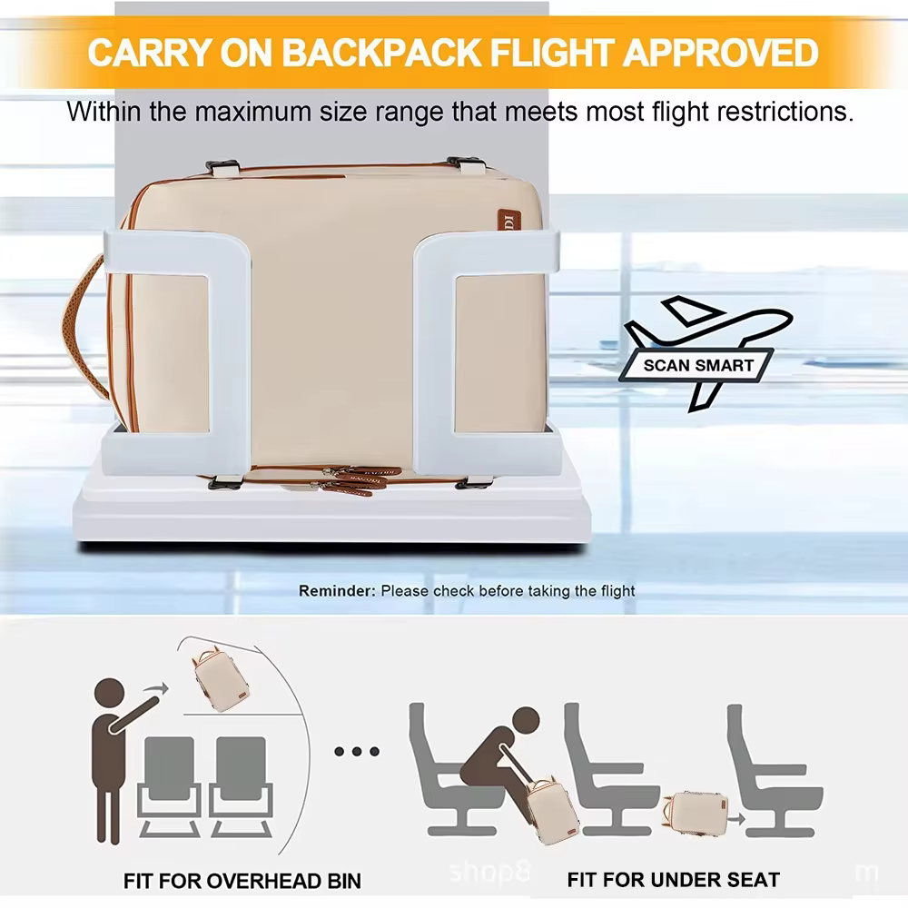 Buylor sac à dos de voyage sac à dos avion 45x20x30 pour femmes/hommes sacs de cabine Easyjet sac à dos pour ordinateur portable sac à dos décontracté pour week-end