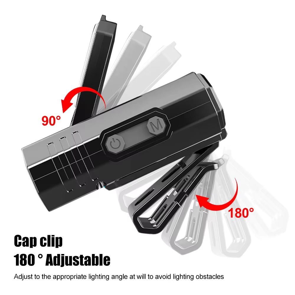 Lampe de poche à capteur LED COB aste de type C
