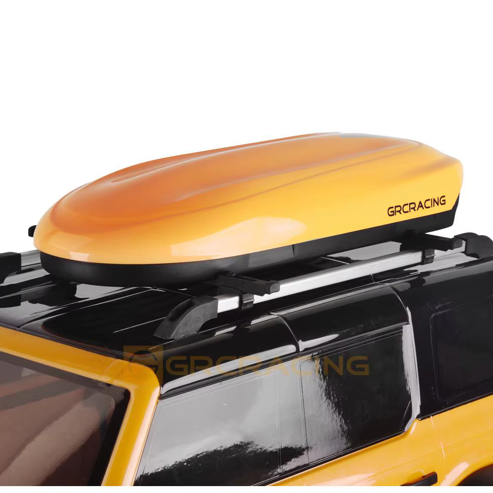 Le porte-bagages de boîte de toit GRC est utilisé comme accessoire modifié de véhicule sur chenilles 1:10 RC scx10 90046 trx-4 trx6 niveleur simulé