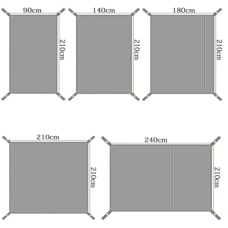 Bâche de tente de Camping Portable 210D