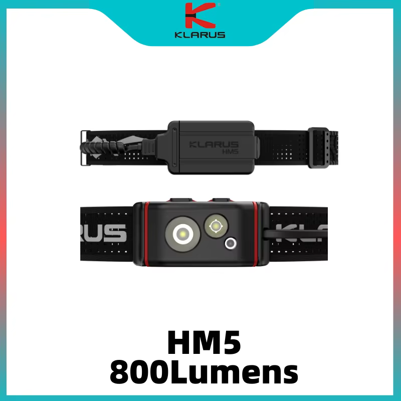Klarus-Lampe de sauna triple lumière AVEN5, 800lumens, légère, haut rendement