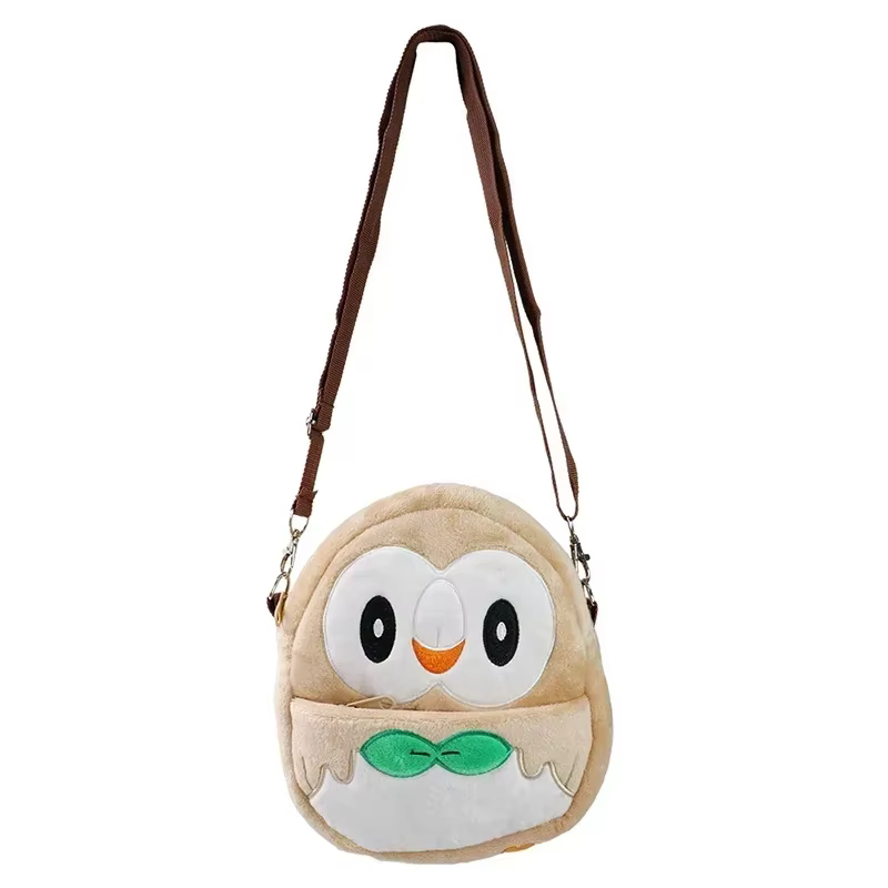 Sac à dos en peluche Pokemon Pikachu Gengar Mimikyu Snorlax Rowlet Psyduck Lucario Charmander, sac à bandoulière Anime Pokemon, jouet poupée