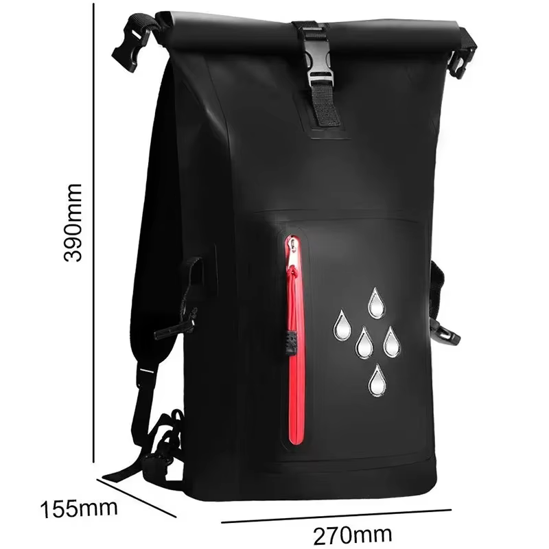 Sac à dos étanche avec fermeture à roulettes robuste