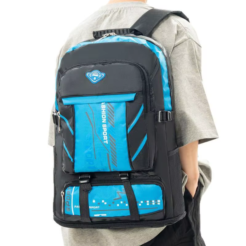Sac à dos de sport imperméable grande capacité avec plusieurs poches et bretelles rembourrées