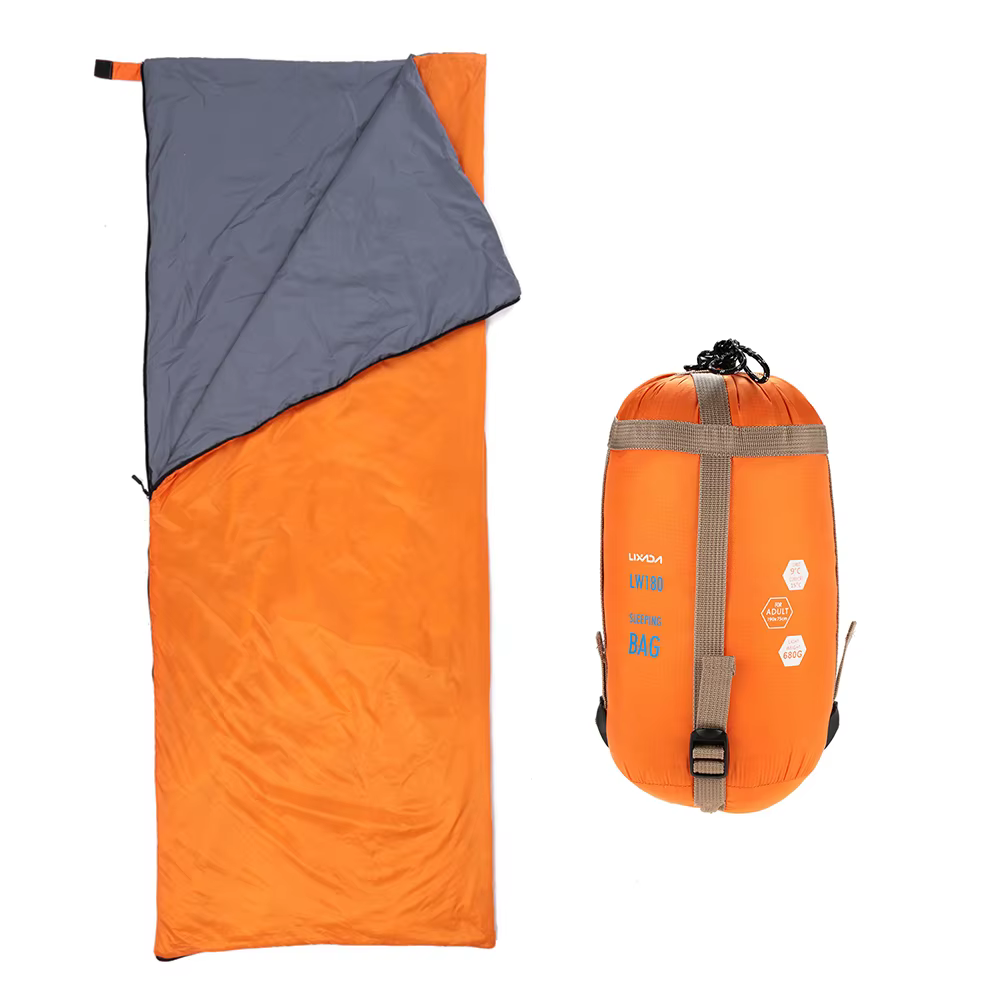 LIXADA 190*75 cm enveloppe sac de couchage adulte Camping en plein air Mini marche plage sacs
