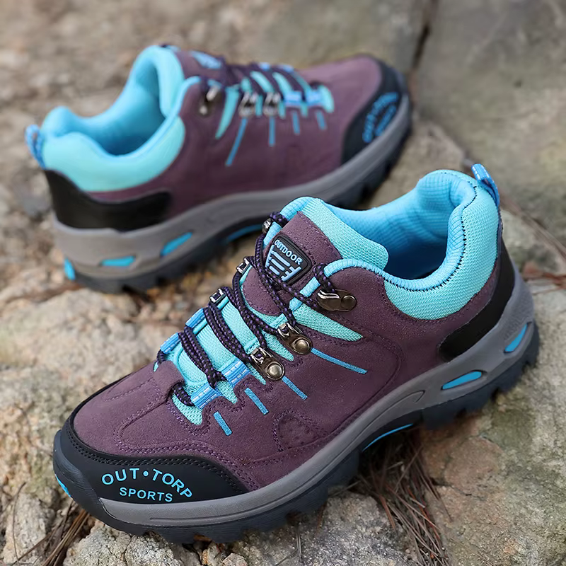 Chaussures de randonnée professionnelles en daim et cuir pour femmes