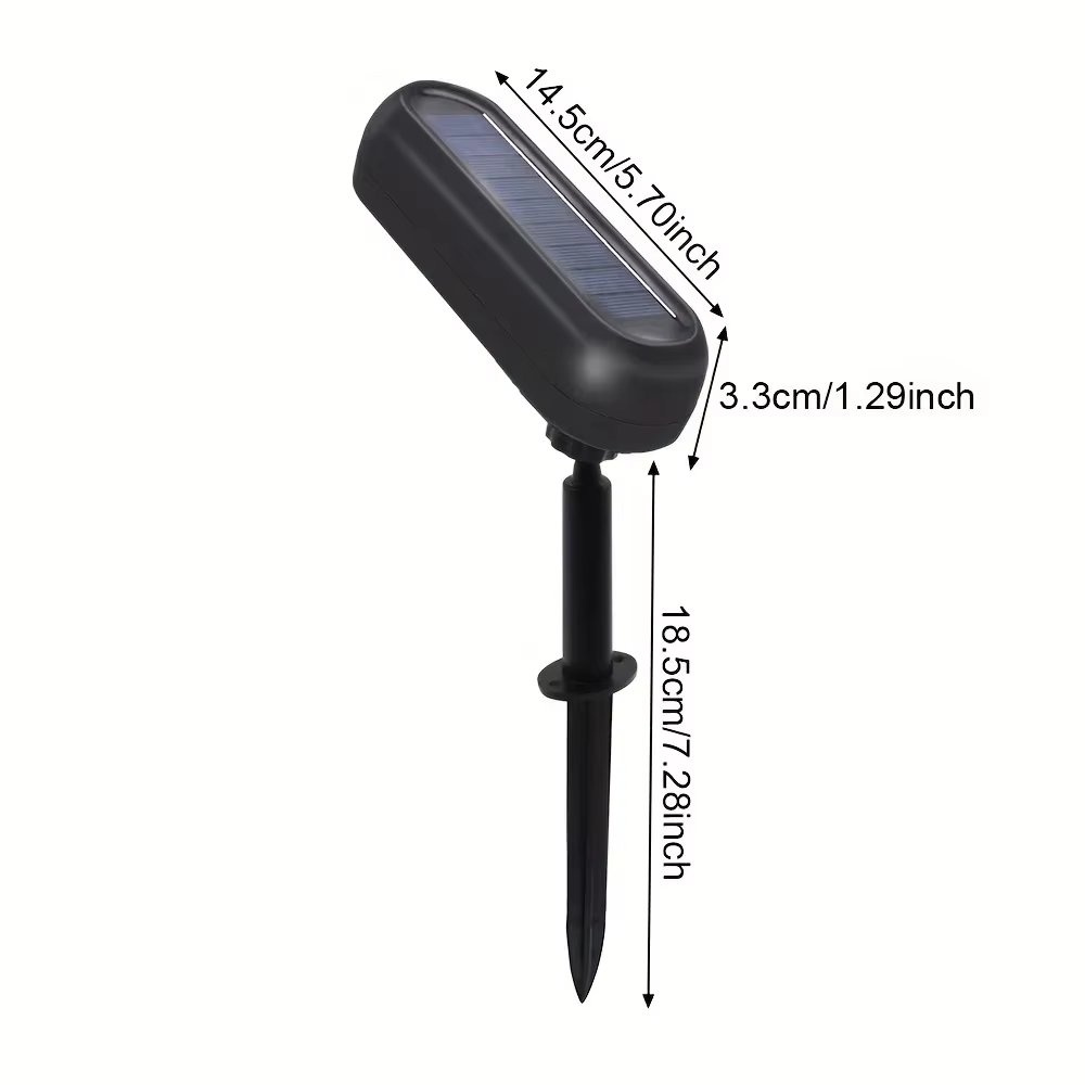 Projecteur Solaire Étanche pour Décoration de Jardin, Éclairage d'Extérieur, Idéal pour une Cour, une Pelouse, Marche/Arrêt existent, 62 Pièces