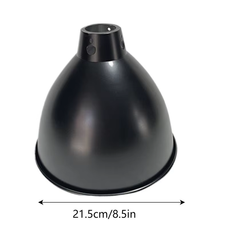 Lampe thermique pour reptiles à dôme profond, réflecteur de lumière UVB, abat-jour en dôme, système d'éclairage pour Terrarium avec réflexion optique