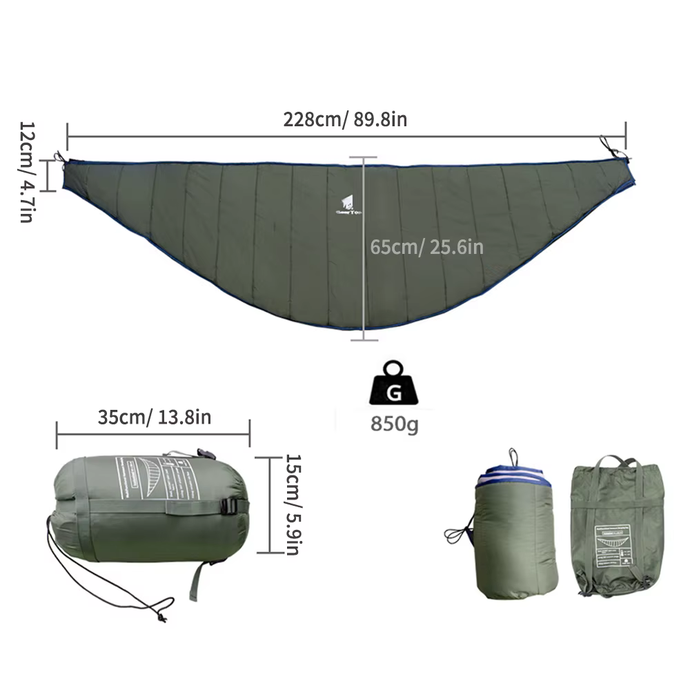 Hamac portable sous-couette pour camping en plein air