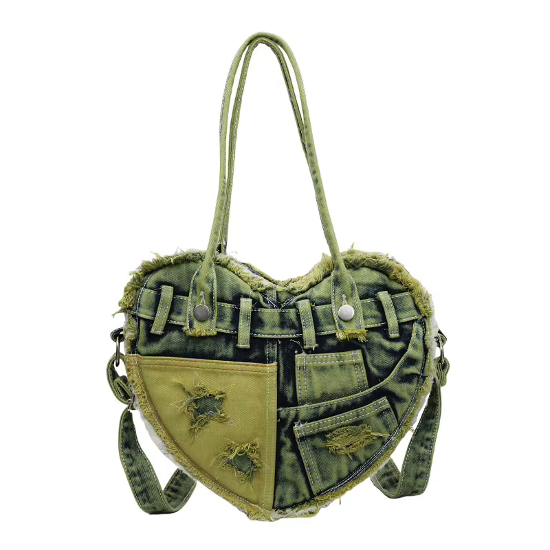 Sac à dos en Denim délavé pour fille